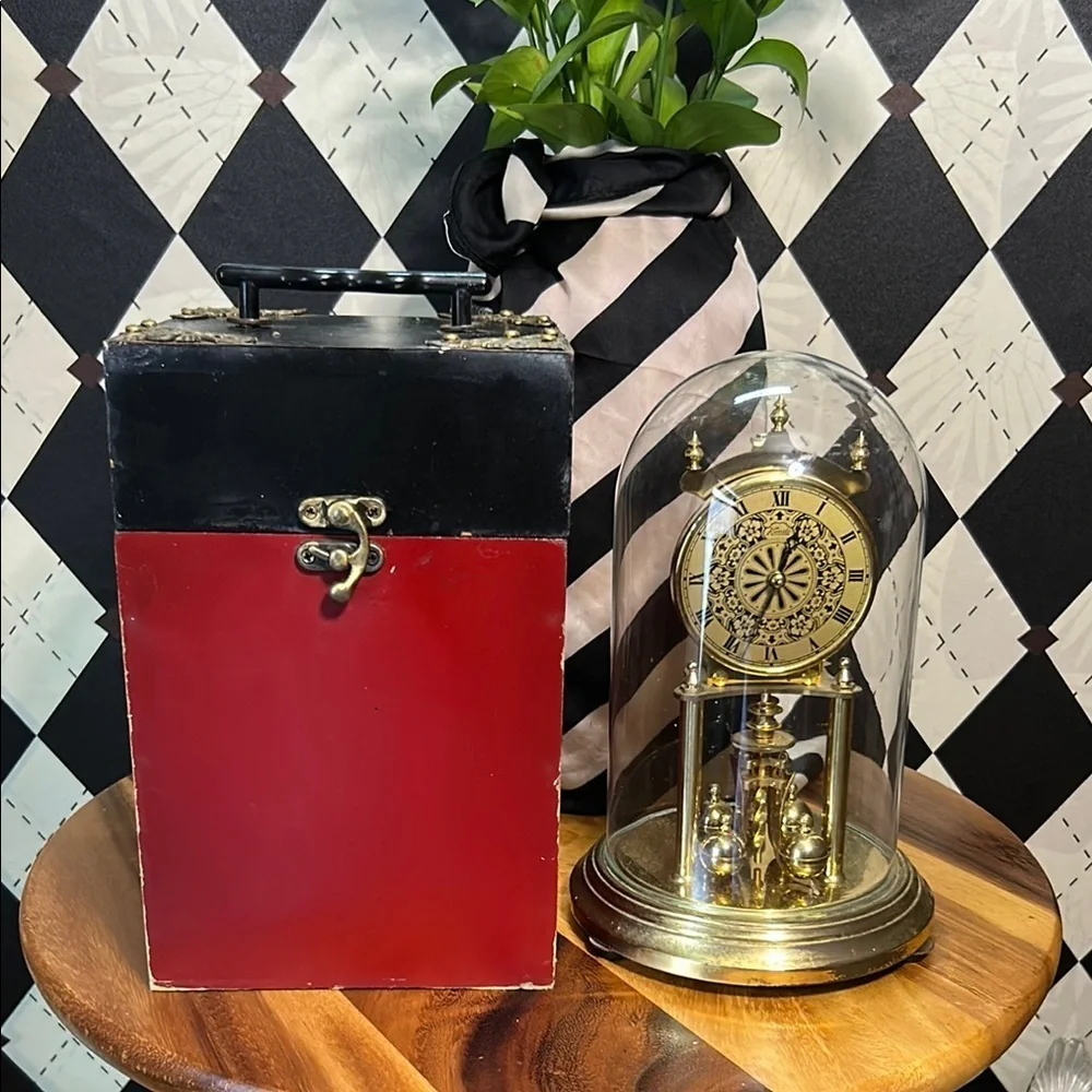 Vintage‎ Black and Red Decorative Storage Box